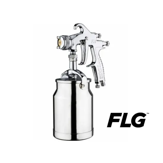 Pistol de vopsit DE VILBISS FLG-S5 FLGS518C 905173DEV, cupa metalica 1 litru, duza 1.8 mm, consum aer 277 l/min DE VILBISS 905173DEV