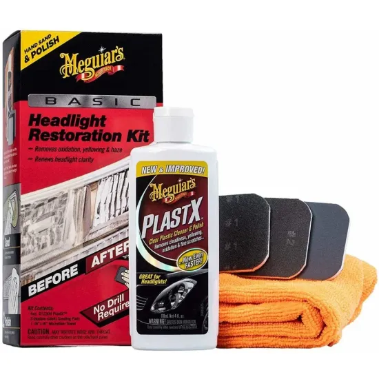 Kit Polish Faruri Meguiar's Restaurarea de bază a farurilor Kit MEGUIAR'S G2960