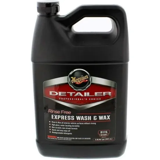 SAMPON AUTO MEGUIARS RINSE FREE EXPRESS WASH AND WAX D115, 3.78L MEGUIARS D11501