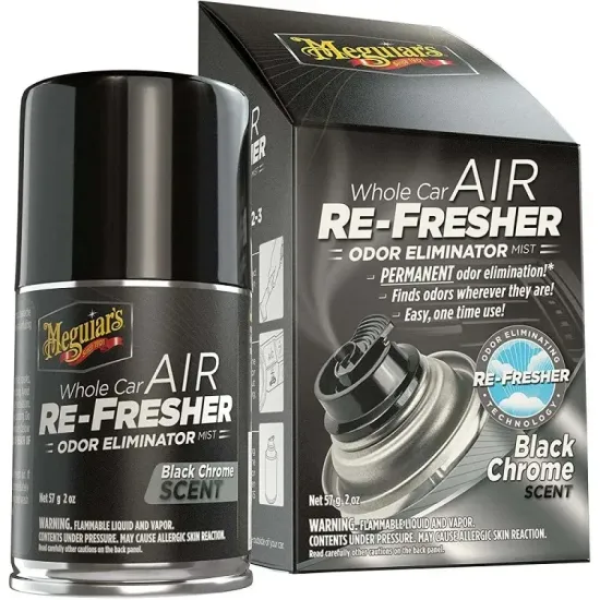 Odorizant Spray Sub Presiune 57 G Whole Car Air Re-Fresher¿Black Chrome-Eu Meguiars MEGUIARS G181302EU