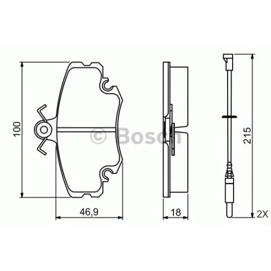 Set Placute Frana, Frana Disc BOSCH 0 986 495 212