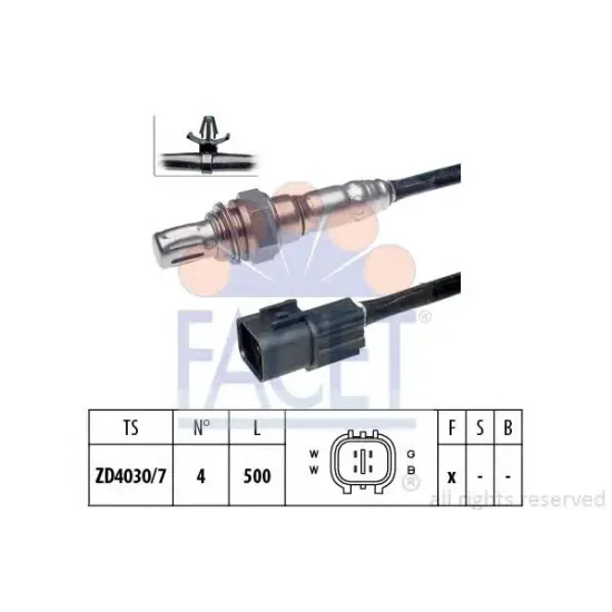 Sonda Lambda FACET 10.7658