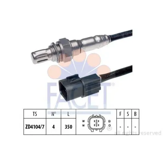 Sonda Lambda FACET 10.8076