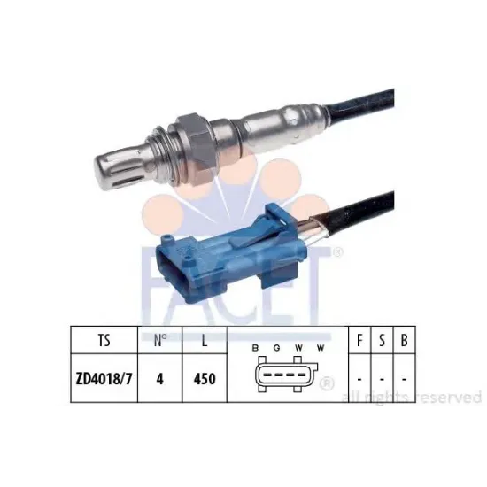 Sonda Lambda FACET 10.8078