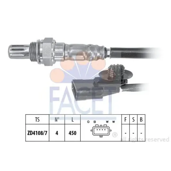 Sonda Lambda FACET 10.8169