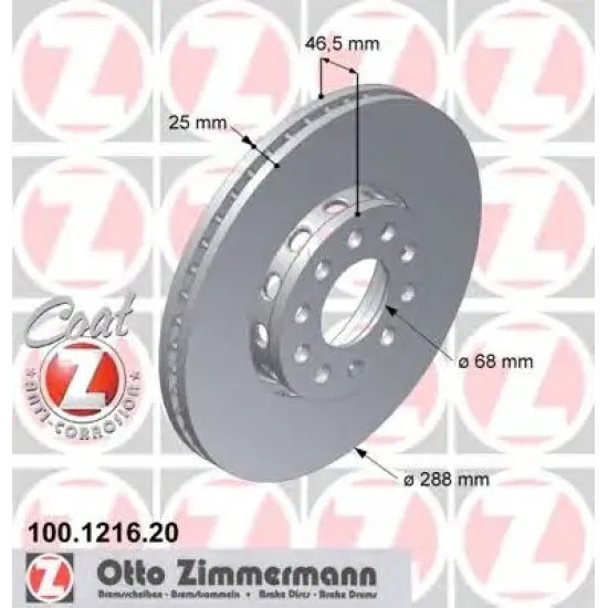 Disc Frana ZIMMERMANN 100.1216.20