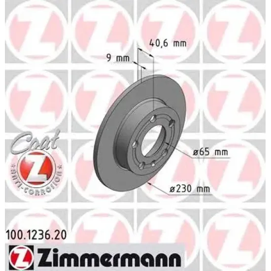 Disc Frana ZIMMERMANN 100.1236.20