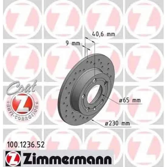 Disc Frana ZIMMERMANN 100.1236.52