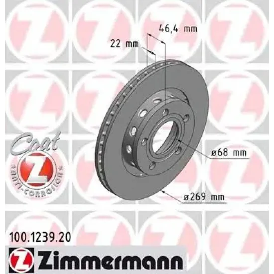 Disc Frana ZIMMERMANN 100.1239.20