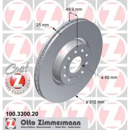 Disc Frana ZIMMERMANN 100.3300.20