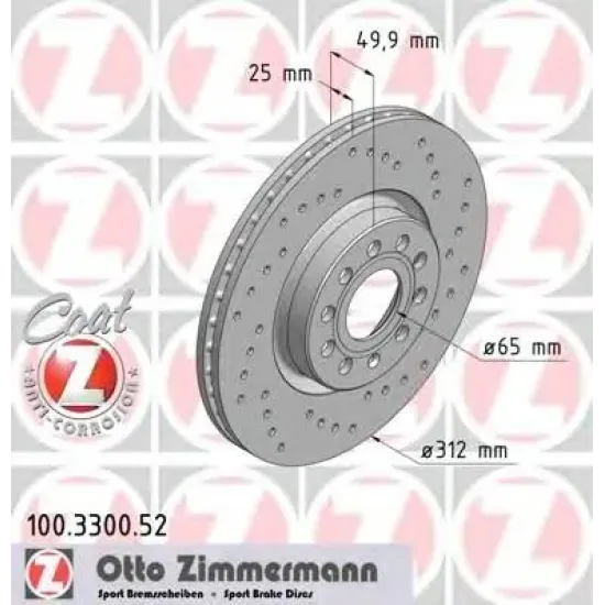 Disc Frana ZIMMERMANN 100.3300.52