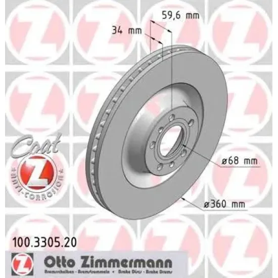 Disc Frana ZIMMERMANN 100.3305.20