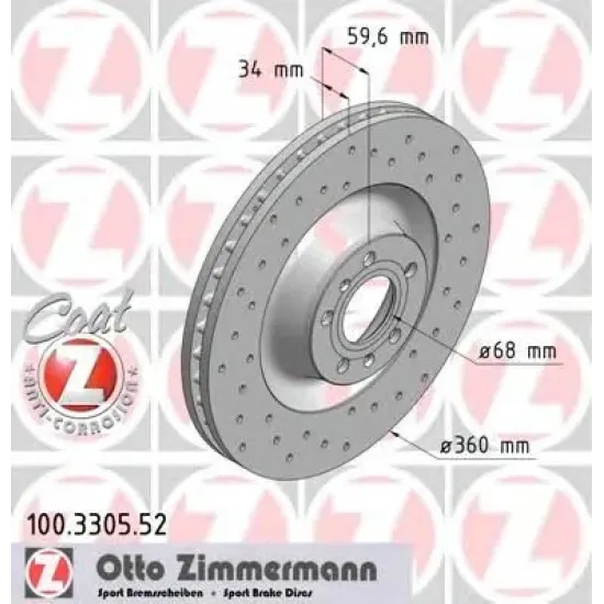 Disc Frana ZIMMERMANN 100.3305.52