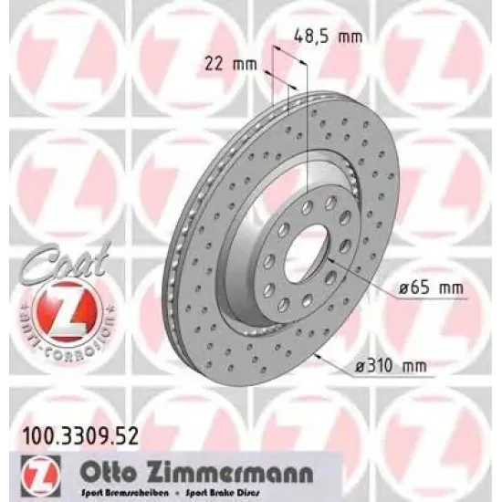 Disc Frana ZIMMERMANN 100.3309.52