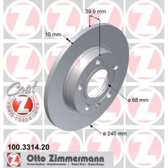 Disc Frana ZIMMERMANN 100.3314.20