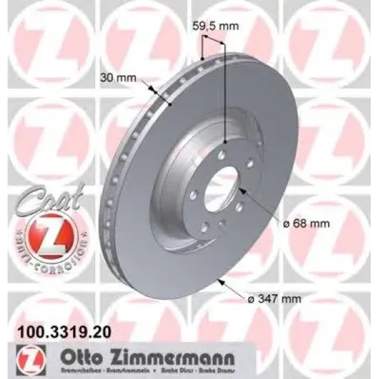 Disc Frana ZIMMERMANN 100.3319.20