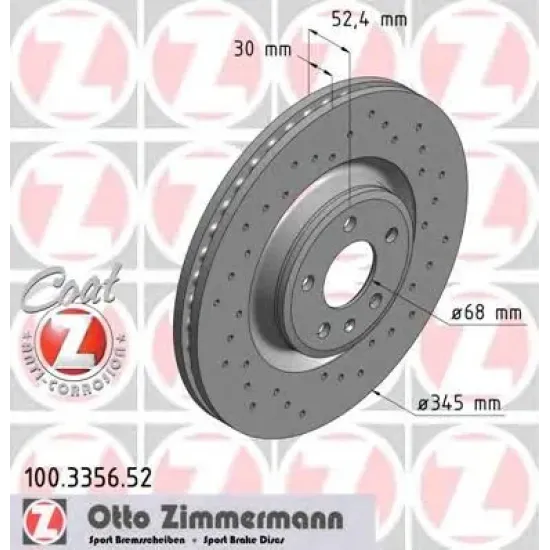 Disc Frana ZIMMERMANN 100.3356.52