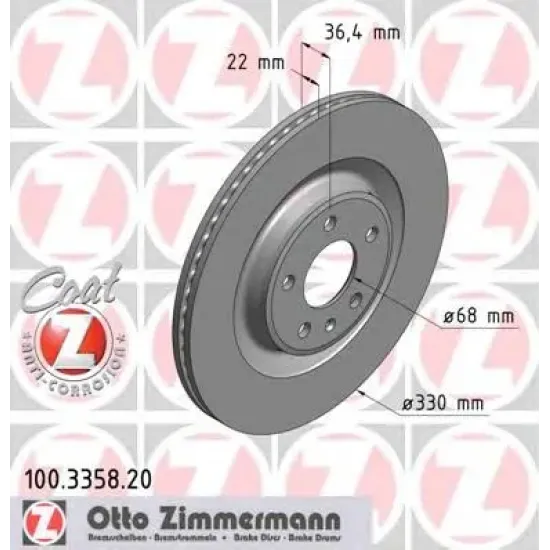 Disc Frana ZIMMERMANN 100.3358.20