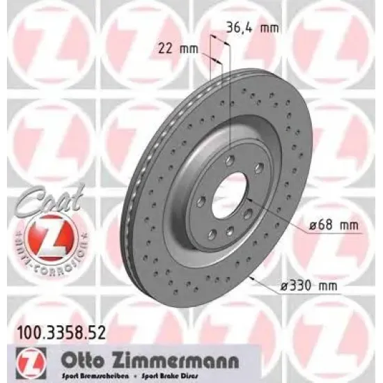 Disc Frana ZIMMERMANN 100.3358.52