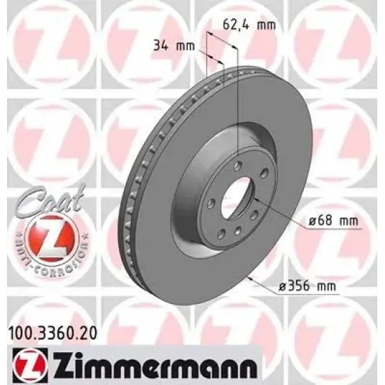 Disc Frana ZIMMERMANN 100.3360.20