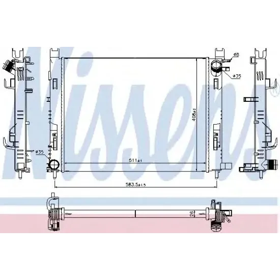 Racire Motor, Radiator