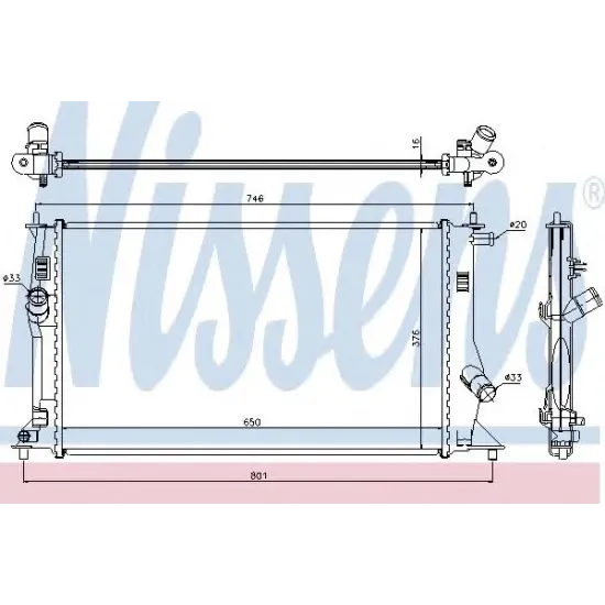 Racire Motor, Radiator