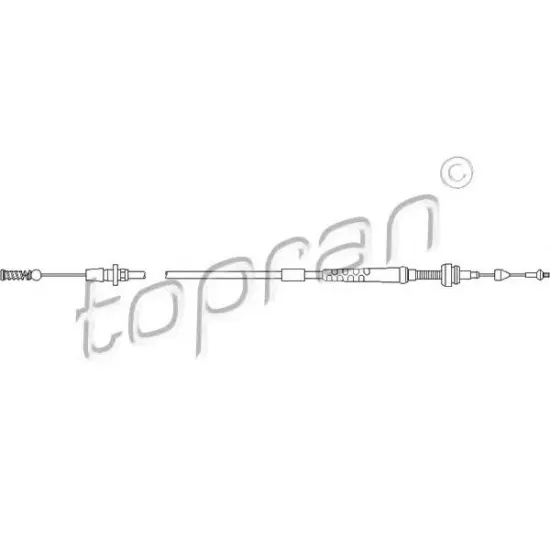 Cablu Acceleratie TOPRAN 103 086