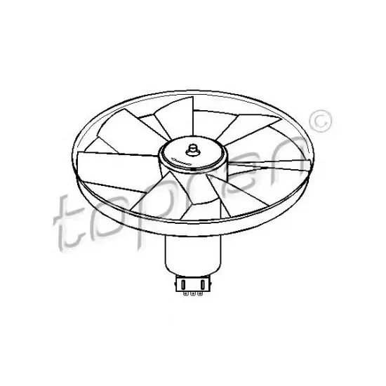 Ventilator, Radiator TOPRAN 103 137