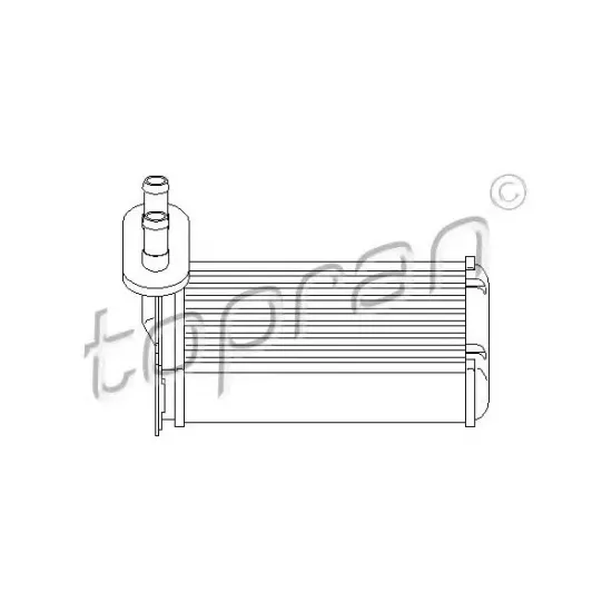 Incalzire Habitaclu, Schimbator Caldura TOPRAN 103 147