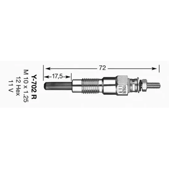 Bujie Incandescenta NGK 1065