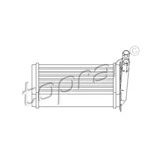 Incalzire Habitaclu, Schimbator Caldura TOPRAN 107 407