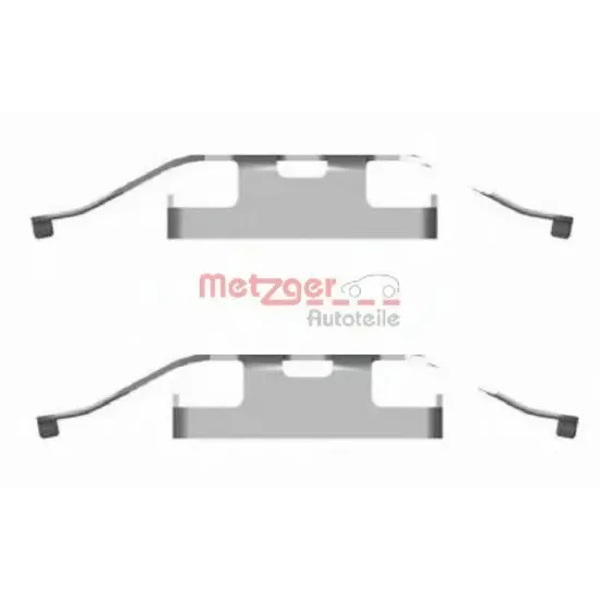 Set Accesorii, Placute Frana METZGER 109-1682