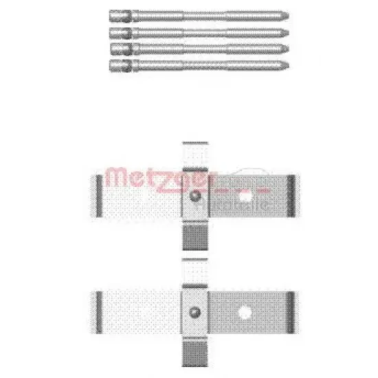 Set Accesorii, Placute Frana METZGER 109-1694