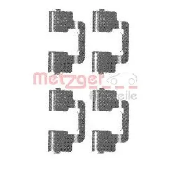 Set Accesorii, Placute Frana METZGER 109-1733