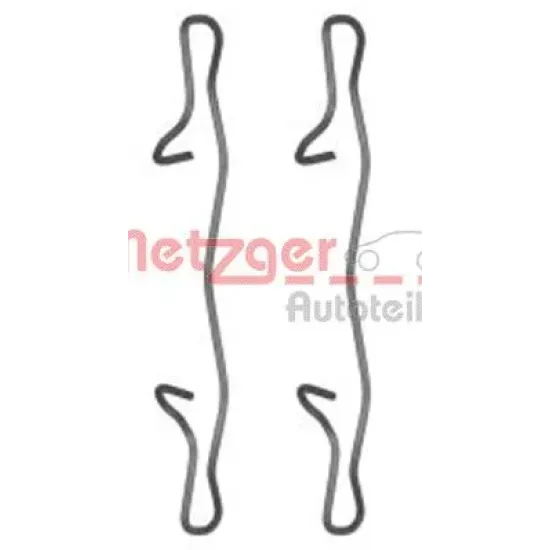 Set Accesorii, Placute Frana METZGER 109-1755