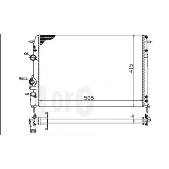 Racire Motor, Radiator