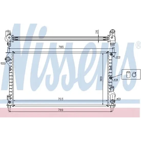 Racire Motor, Radiator