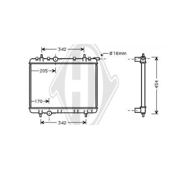 Racire Motor, Radiator