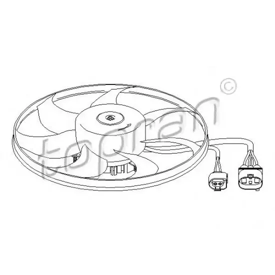 Ventilator, Radiator TOPRAN 111 282