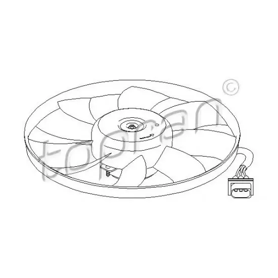 Ventilator, Radiator TOPRAN 111 452