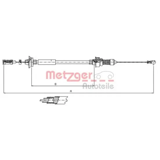 Cablu Acceleratie METZGER 1173.7