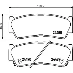 Set Placute Frana, Frana Disc