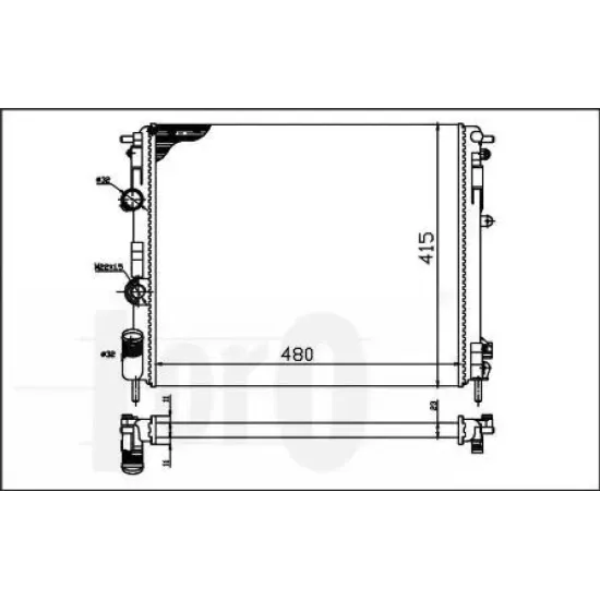 Racire Motor, Radiator