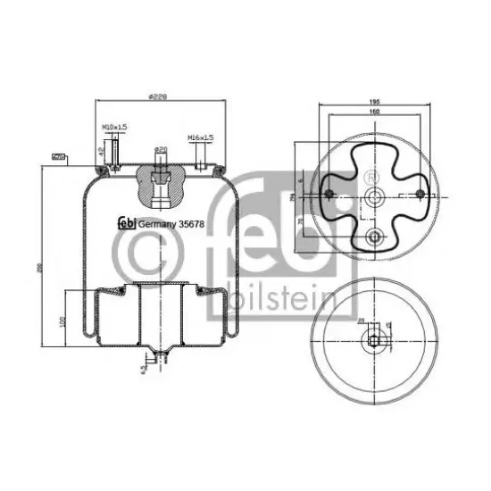 Suspensie Pneumatica, Burduf AIRTECH 120192AIR