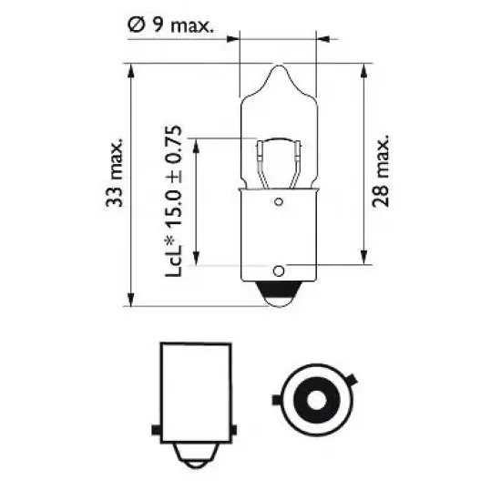 Lumini de Stationare, Lampa Mers Inapoi, Lumini Interioare, Bec Incandescent, Lumina Citire, Semnalizator, Lampa Spate, Bec, Bec PHILIPS 12036CP