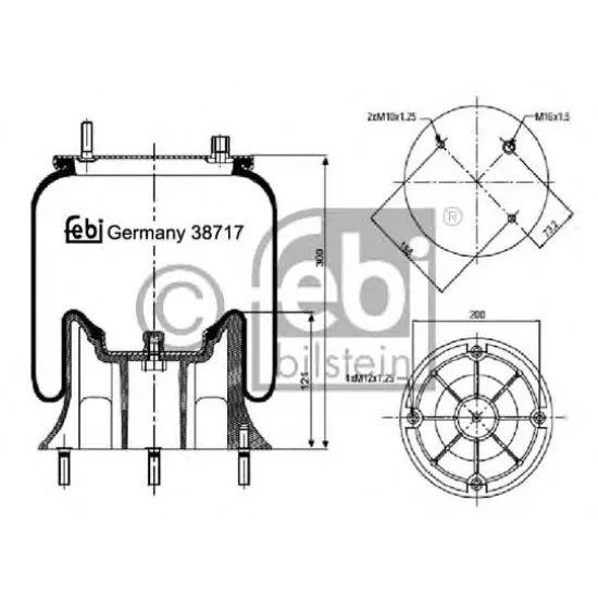 Suspensie Pneumatica, Burduf AIRTECH 120382AIR