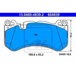 Set Placute Frana, Frana Disc