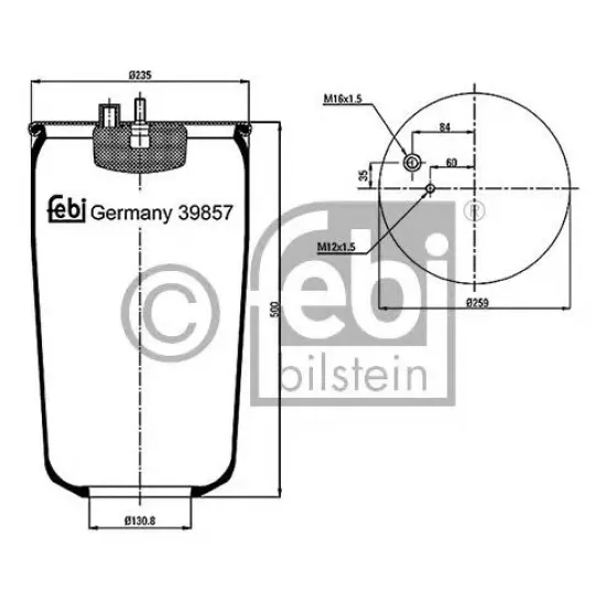 Suspensie Pneumatica, Burduf AIRTECH 123022AIR