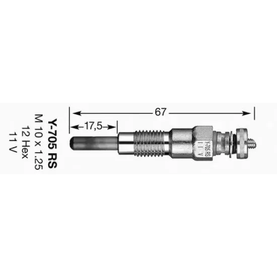 Bujie Incandescenta NGK 1249