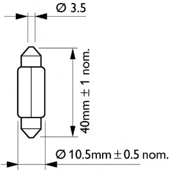 Iluminare Compartiment Motor, Iluminare Numar Circulatie, Iluminare Portbagaj, Lumini Interioare, Bec Incandescent, Lumina Portiera, Lumina Torpedou, Lumina Citire, Lampa Spate, Bec PHILIPS 12866B2